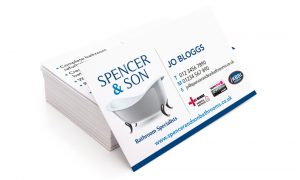 Business cards design and print for Spencer & Son